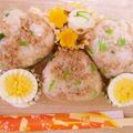 ＊ゆうchan＊'s cooksnap of when they made ＊キャラ弁おかず＊　ストローDEお花卵.