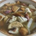 papikun's cooksnap of when they made 手間要らず♪半熟卵のカレーおでん鍋.