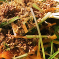 どこでもいっしょ's cooksnap of when they made 水菜とじゃこのごまポンサラダ.