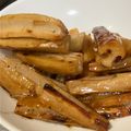 すえごん's cooksnap of when they made たたきレンコンとニンニクの炒め物.