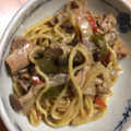 ともぱんたから's cooksnap of when they made *鶏皮ごま焼きそば*.