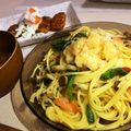 takicook☻'s cooksnap of when they made 春のパスタ☆菜の花と鮭の和風パスタ.