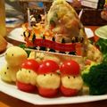 ゆこひな's cooksnap of when they made ポテサラで２種☆サンタ＆ツリーサラダ.