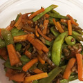 クック4T8KDN☆'s cooksnap of when they made さやいんげんとひき肉の彩り炒め.