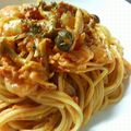 Pっこ's cooksnap of when they made エビのトマトクリームスパゲティー！.