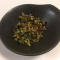 papikun's cooksnap of when they made ザーサイと大根葉の炒め物.