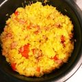 招き猫だいすき＊＊'s cooksnap of when they made ＊炊飯器で簡単♪ターメリックピラフ＊.