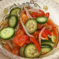 琴葉とこ's cooksnap of when they made 簡単♪トマトとキュウリ もやしの酢の物♡.