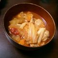 にゃるこん's cooksnap of when they made 味噌ベースde旦那も喜ぶ♡とまと鍋.
