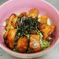 もぐ・ω・くま's cooksnap of when they made 焼き鳥丼＠ささみ.