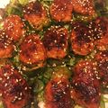 mochakko's cooksnap of when they made 【初心者が作る】ピーマンの肉詰め照焼き風.