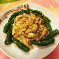 nishimo's cooksnap of when they made しし唐としめじの卵炒め.