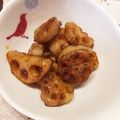 LuckyBerry's cooksnap of when they made レンコンのもっちり照り焼き.