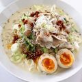 ガジュビーママ's cooksnap of when they made 食べるラー油で、豚しゃぶ豆乳そうめん.