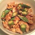 through111's cooksnap of when they made オクラと豚肉のおかかdeバター炒め.