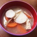 伊達こまち's cooksnap of when they made 朝、ごぼうサトイモ人参具だくさんお味噌汁.