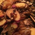 なな畑's cooksnap of when they made 豚肉と玉ねぎとさつまいものホクホク煮♪.
