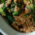 ももグミ's cooksnap of when they made 春の一品♪ 豚肉とかき菜のピリ辛味噌炒め.