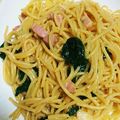 さちっぺり's cooksnap of when they made 娘作♡ほうれん草の和風スパゲッティー♡.