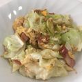 papikun's cooksnap of when they made 簡単！春色！キャベツとベーコンの炒め物.