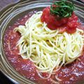 yukanan's cooksnap of when they made 簡単＊丸ごとトマトの冷たいスープパスタ.
