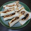 nanaumi☆'s cooksnap of when they made バナナとリンゴのデザート春巻き.