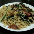 めめぼ's cooksnap of when they made ほうれん草とベーコンの和風パスタ.
