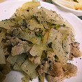 ユーロン's cooksnap of when they made シンプルな大根と豚肉の炒めもの.