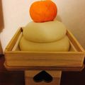 niko2chama's cooksnap of when they made ＨＢの餅モードで鏡餅！！.
