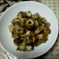BAYbetty's cooksnap of when they made ちくわの磯辺揚げ…いや、炒めちゃいました.