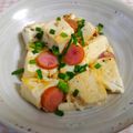 NAGANO久留米's cooksnap of when they made ウインナーと豆腐のダシダあっさり炒め.