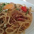 イエローバード's cooksnap of when they made ワンポットパスタ♪甘辛すき焼き風.