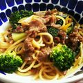 Peco１１'s cooksnap of when they made おかわりしたい！★牛肉とネギのパスタ★.
