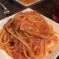 ai＊ringo's cooksnap of when they made ツナとエノキのトマト豆乳パスタ.
