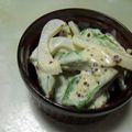ミセス♡ エス's cooksnap of when they made オクラの粒マスタードさらだ.