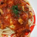 クック7D6J1I☆'s cooksnap of when they made タコとクリームチーズのトマトソースパスタ.