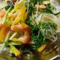 ぎゅうこ1129's cooksnap of when they made えびと生きくらげと春雨のさっぱり和風和え.