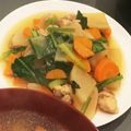 クック2IU4LL☆'s cooksnap of when they made 鶏もも大根春菊入り.