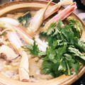 メイプルインコ's cooksnap of when they made とろろで食べる♥白味噌とおだしのカニ鍋.