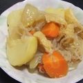 きらり流れ星's cooksnap of when they made 肉じゃがならぬ「油あげじゃが」.
