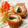こはるかぁちゃん's cooksnap of when they made 今日のおかずー豚バラのまきまきカツ.