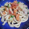 kurolabu428's cooksnap of when they made キムチ焼きうどん.