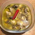 cucupa's cooksnap of when they made 牡蠣のレモンタイム・ガーリックオイル漬け.