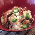 ひっとんわーるど's cooksnap of when they made オクラ入りひつまぶし.