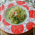 sakuraロゼット's cooksnap of when they made きゅうりとキャベちくわかめの酢の物☆.