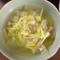 クックZ8J4H4☆'s cooksnap of when they made ダシダで簡単。白菜カニカマえのきスープ.