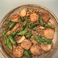 笑い猫510's cooksnap of when they made 焼き長いもとじゃこの焦がし醤油和え.