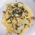urara73's cooksnap of when they made 簡単！白菜とツナと塩昆布のクリームパスタ.