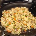 inbarbados's cooksnap of when they made 焦がし醤油のネギチャーハン.