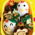 sakuっと。's cooksnap of when they made 2017年〜とり年弁当♡.